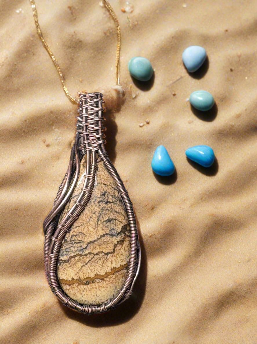Picture Jasper Pendant