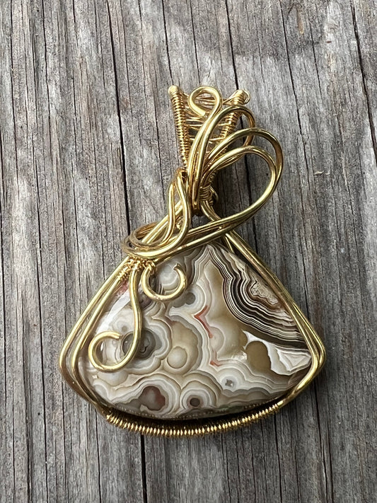 Golden Lace Harmony Pendant