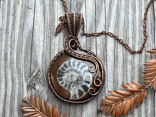 Ammonite Fossil Pendant